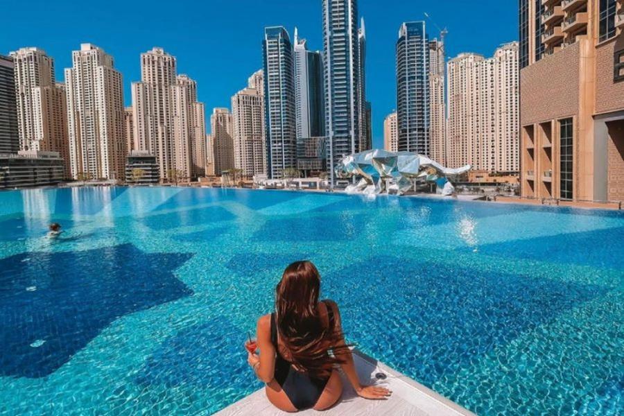 Address Dubai Marina piscina dubai