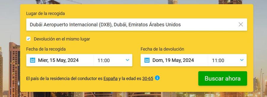 alquilar coche en dubai