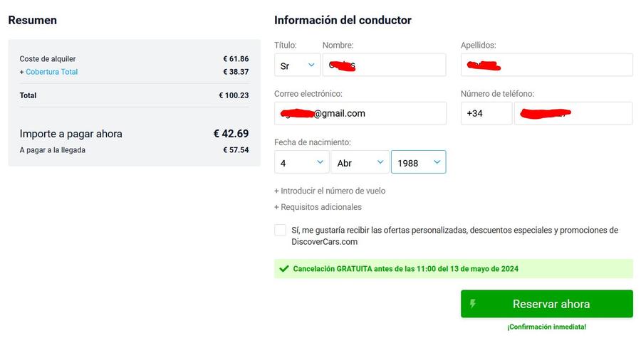 reservar coche dubai